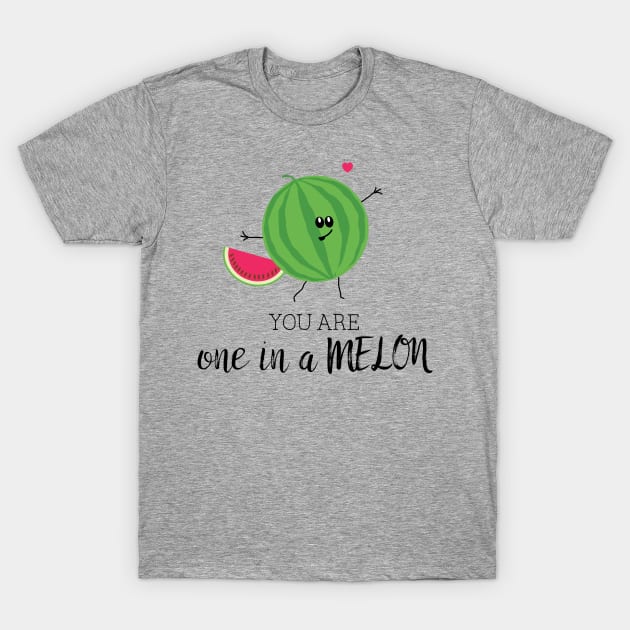 You Are One in a Million Watermelon Fruit Pun T-Shirt by HotHibiscus